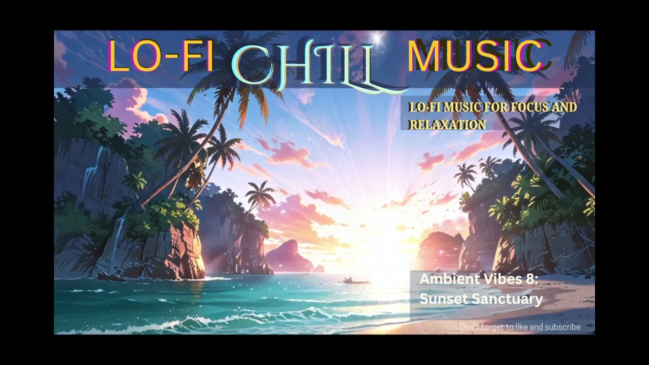AMBIENT VIBES 8: SUNSET SANCTUARY - Lo-fi chill music for focus, study, work, rest and relaxation