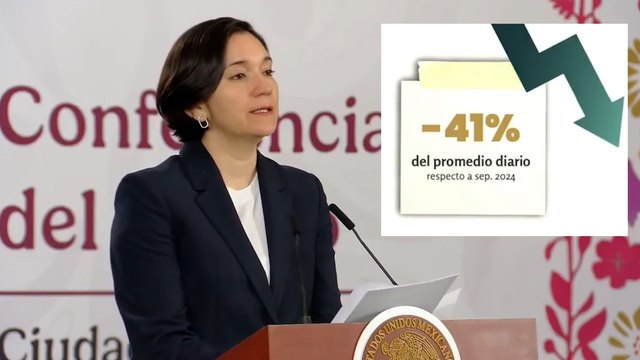 México: Disminuye 41% la tasa de homicidios dolosos, así lo confirma Marcela Figueroa