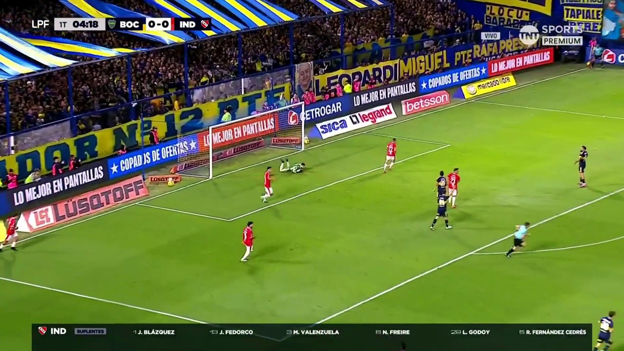 Boca Juniors 1 vs Independiente 1 | 1T | Fecha 13 | Apertura 2026.