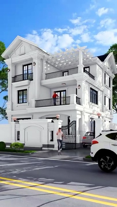 Chọn lọc các mẫu thiết kế mẫu biệt thự phố 3 tầng sang trọng, thể hiên sự đẳng cấp của gia chủ
