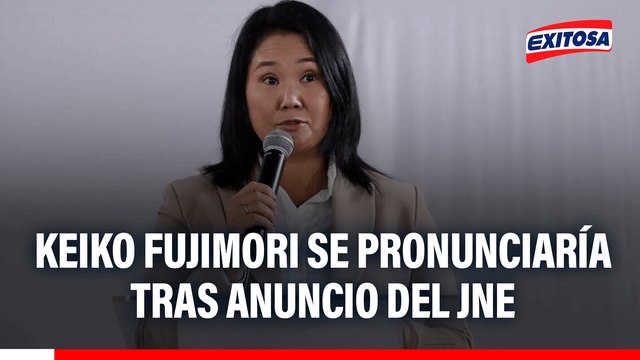 Keiko Fujimori daría un pronunciamiento tras reciente anuncio del JNE y primeros resultados de la ONPE