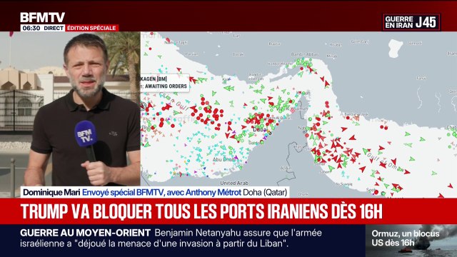 Guerre en Iran et au Moyen-Orient: ce que l'on sait du blocage des ports iraniens annoncé par Donald Trump