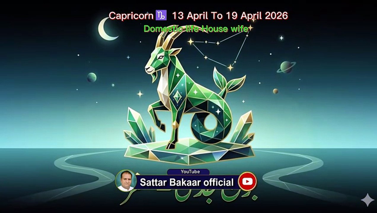 Capricorn♑ 13,April To.19,April|2026 |horoscope |weeklyhoroscope |astrology |zodiacsigns|success |career |love fyp | viralvideo | sattarBakaarOfficial