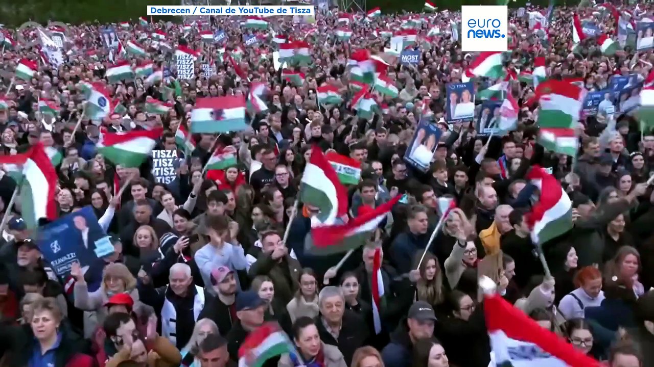 Viktor Orbán prometió seguridad y Péter Magyar prometió responsabilidad al final de la campaña