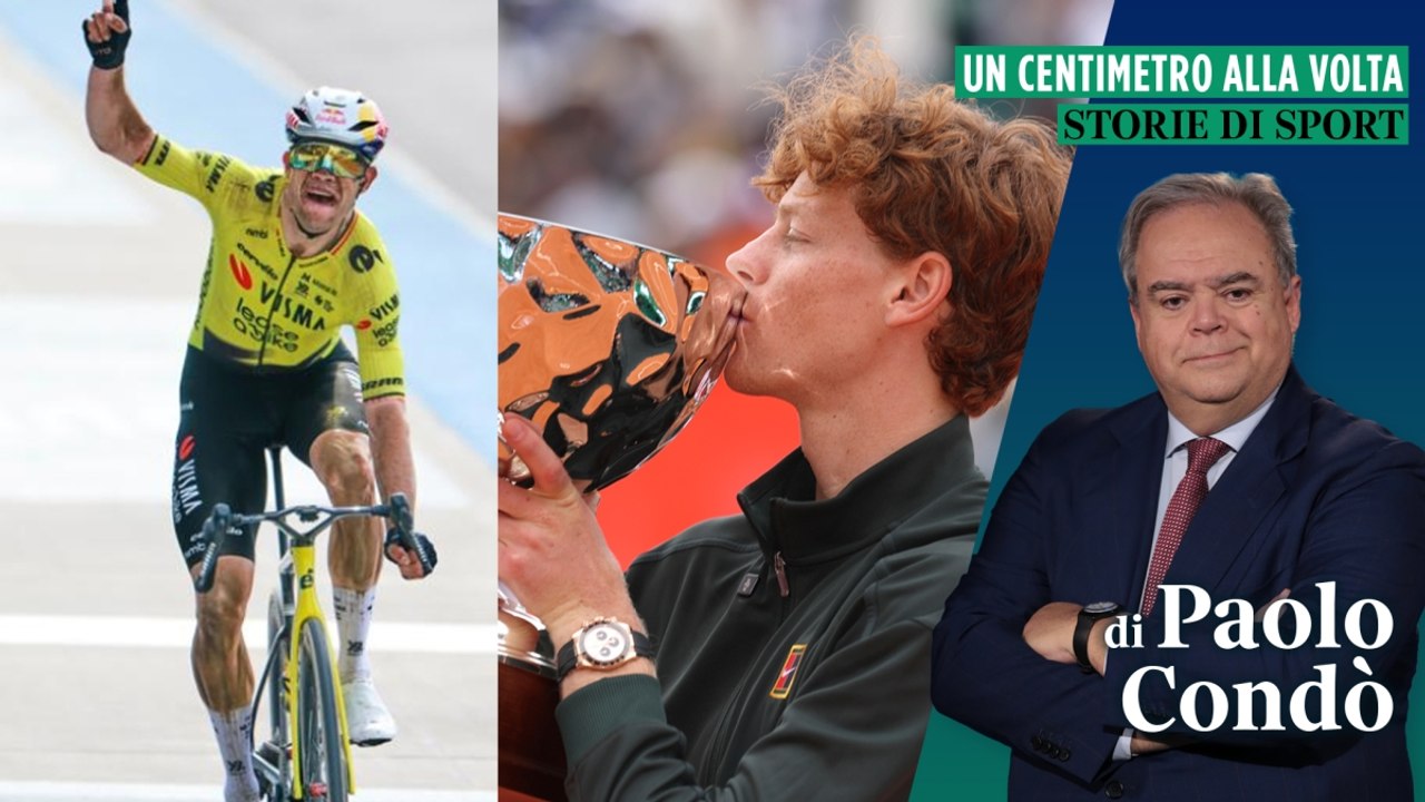 Se Sinner ci esalta Van Aert commuove