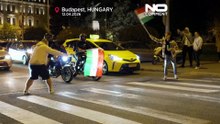 Hungary: jubilant scenes across Budapest follow Magyar’s victory