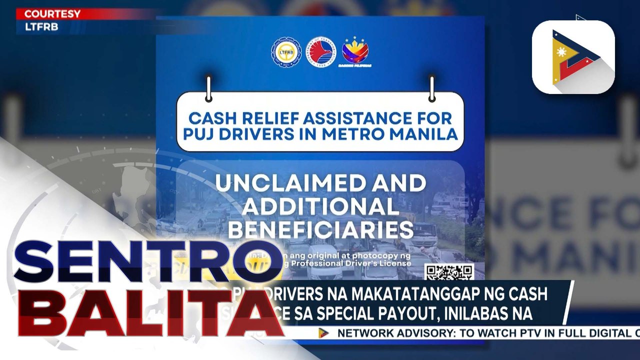 Listahan ng PUJ drivers na makatatanggap ng cash relief assistance sa special payout, inilabas na