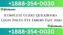 ((Error Fix Guide)) QuickBooks® Login Issues {No Hassle Solutions}