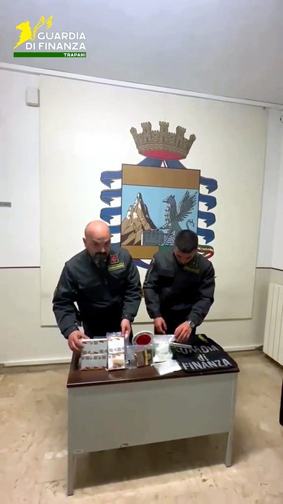 Il video del sequestro di droga a Trapani