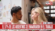 Más de la mitad de los argentinos confesó haberse enamorado en el trabajo