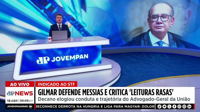 Gilmar Mendes defende indicação de Jorge Messias ao STF