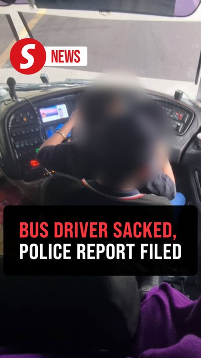 Lap-driving bus driver sacked after viral highway video