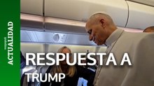 El papa responde a Trump que la Iglesia tiene la obligación moral de ir contra la guerra