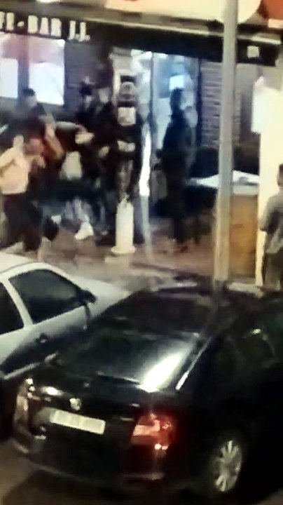 Pelea en la calle Santiago del barrio de Santa Catalina en Aranda de Duero