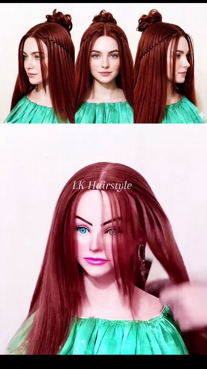 Easy open hairstyle 🎀