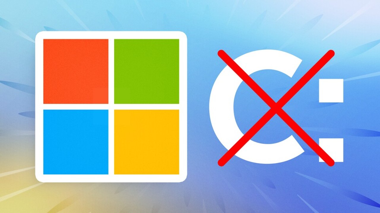 Was passiert, wenn man dem ersten windows-laufwerk den buchstaben »c« wegnimmt?