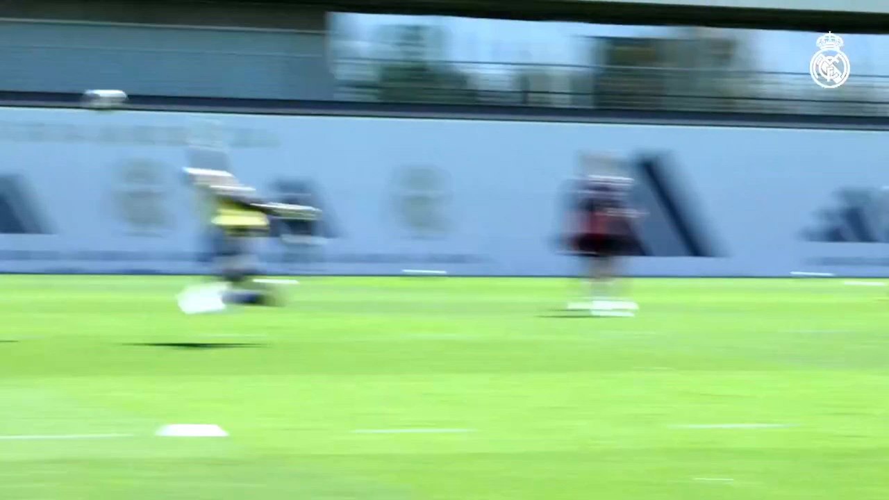 Entrenamiento del Real Madrid previo al Bayern Munich vs Real Madrid: está Mbappé