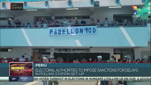 Peru | Electoral authorities to impose sanctions for delays in polling station set-up