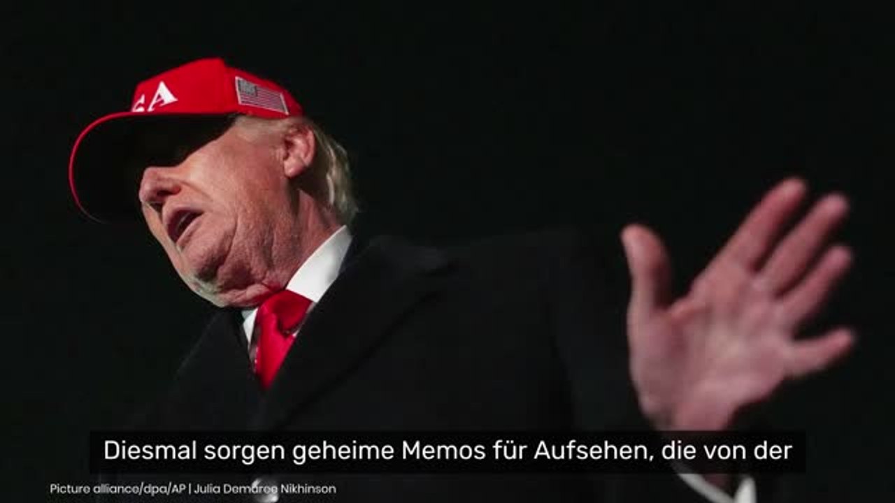Donald Trump: Neuer Wirbel um Amtsenthebung - geheime Memos aufgetaucht