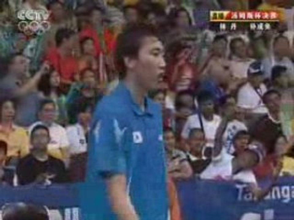2008 Badminton Thomas Cup Final MS1 game 3 1/2