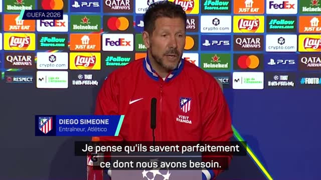 Atlético - Simeone : "Le Normand et Lenglet savent parfaitement ce dont nous avons besoin"