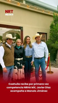 🤠🐎 El alcalde de Saltillo, Javier Díaz, acompañó al gobernador Manolo Jiménez Salinas en la primera competencia de la National Reining Horse Association (NRHA MX) realizada en Coahuila.