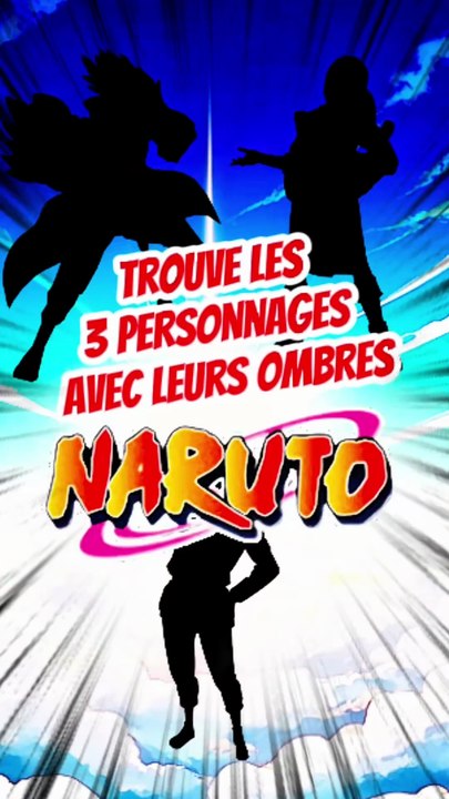 Trouve les 3 personnages de NARUTO avec leurs ombres feat spyro