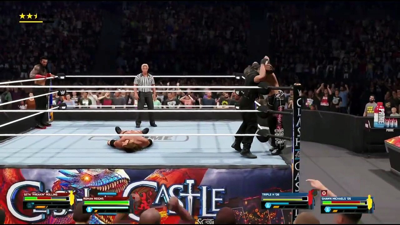 THE DREAM MATCH🔥SHIELD vs DX😱ROMAN & SETH vs. HHH & HBK Full Match (4K 60FPS) #wwe #theshield #dx