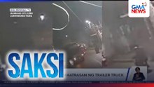 3 patay matapos maatrasan ng trailer truck | Saksi