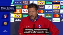 Simeone prioritises team focus over refereeing scrutiny