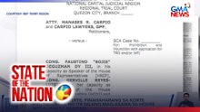 Mister ni VP Duterte, pinahaharang sa SC ang paglabas ng ITR nilang mag-asawa | SONA