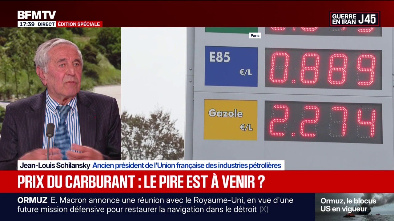 Prix des carburants: "La probabilité de hausse est plus forte que la probabilité de baisse", estime Jean-Louis Schilansky, ancien président de l'Union française des industries pétrolières