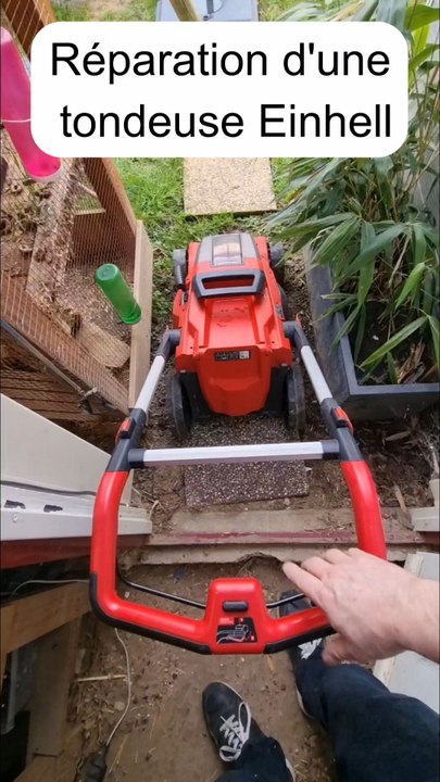 réparation d'une tondeuse Einhell