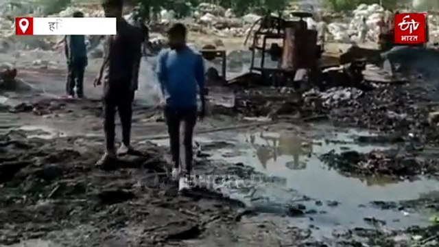 झज्जर के बहादुरगढ़ में अवैध पीवीसी गोदाम में भीषण आग, युवक की जिंदा जलकर मौत