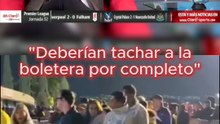 “Deberían tachar por completo a la boletera”