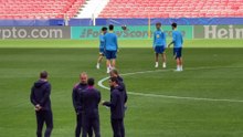 Entrenamiento completo del FC Barcelona previo al Atleti - Barça | vuelta Cuartos de Final Champions League
