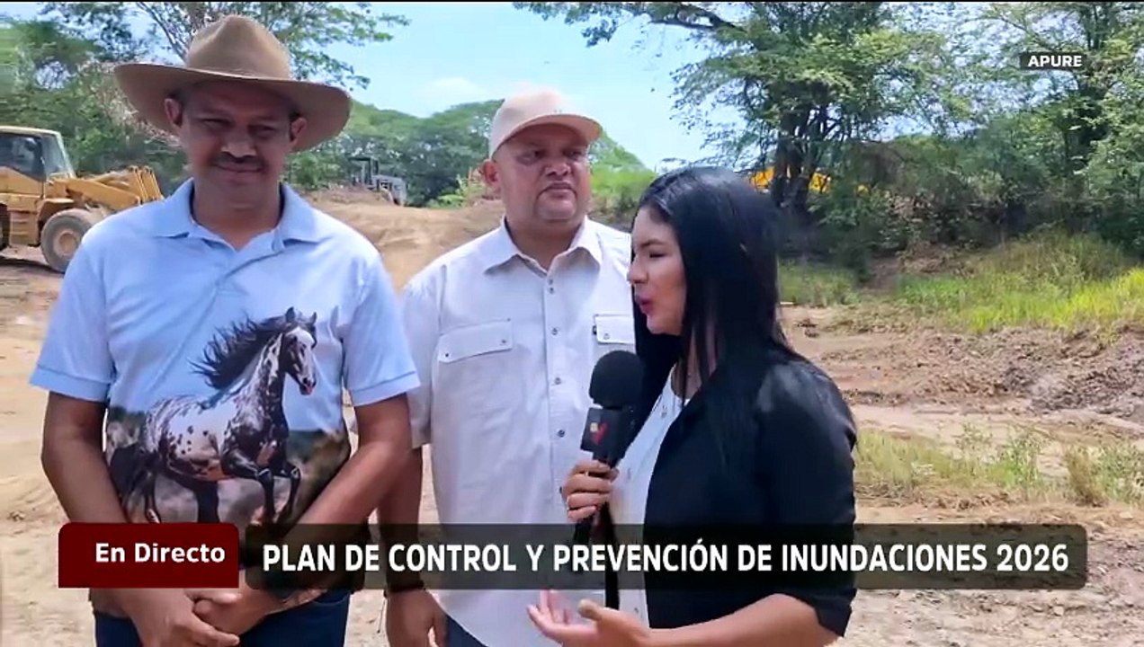 Apure | Autoridades inspeccionan avances del muro de contención ante las lluvias