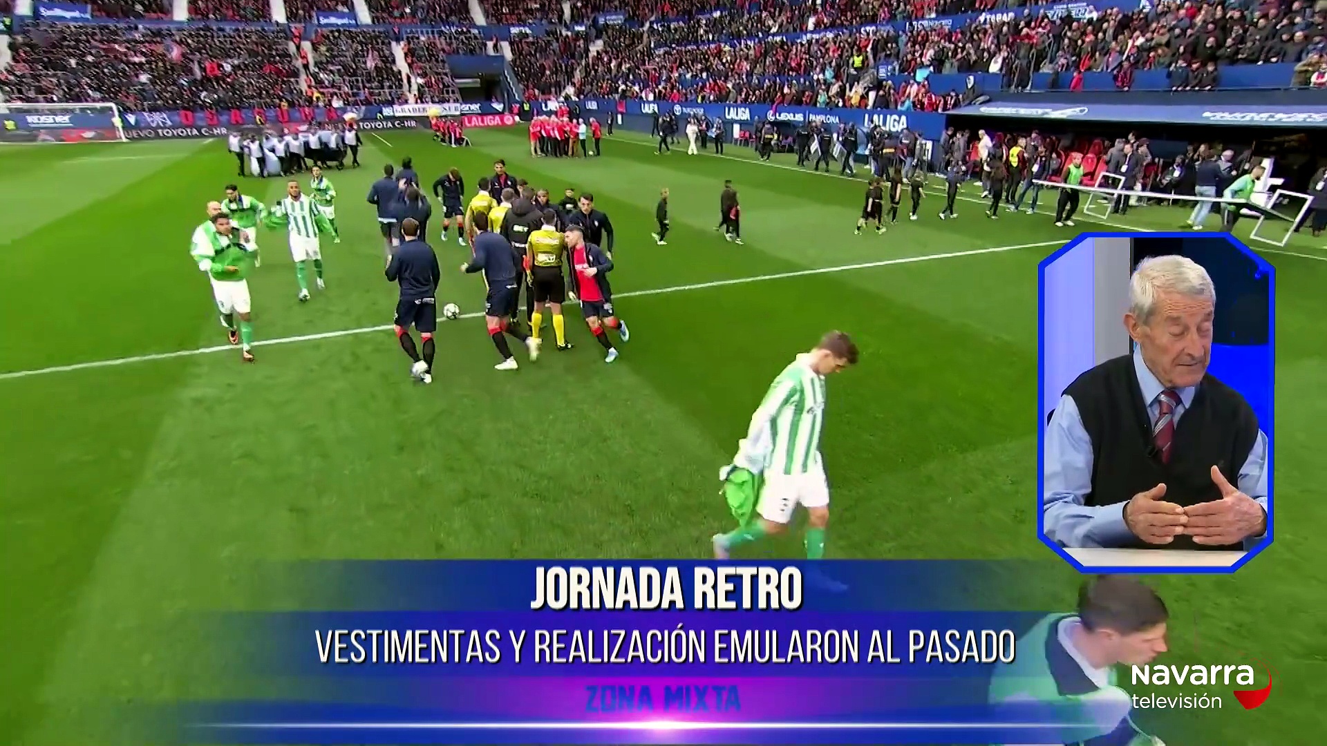 Zona Mixta 13/04/2026 Analizamos el empate de Osasuna ante el Betis con María Irisarri e Iker Canosa. Entrevistamos a Pepe Alzate para hablar del homenaje de Osasuna. Hablamos del exito de Otra Mirada en el Campeonato de España de Gimnasia.