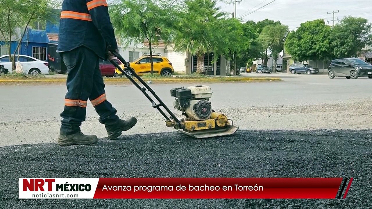 Avanza programa de bacheo en Torreón