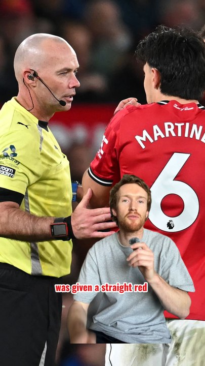 Lisandro Martinez red card Dominic Calvert-Lewin