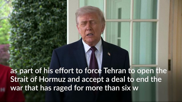 Trump says US military has blockaded Iranian ports to pressure Tehran