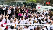 Protes anti-perang di New York, 100 ditahan polis