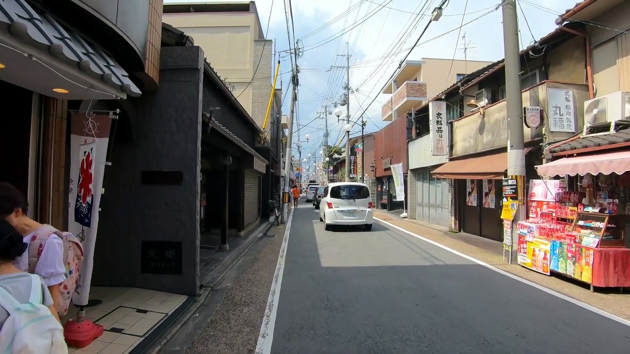 Kyoto Bike Ride POV: Scenic Cycling Through Historic Streets
