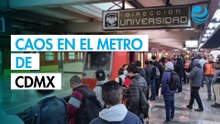 Paro en el Metro de CDMX: Trabajadores denuncian deterioro y provocan retrasos en varias líneas