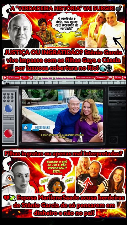 #USUFRUTO DESRESPEITADO? 🤔📄 #StênioGarcia diz que #filhas #alugaram apê em #Ipanema por anos sem repassar dinheiro: quem tem razão? Notícias 100 notícias dos Famosos