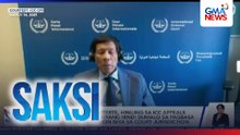 Dating Pangulong Duterte, hiniling sa ICC Appeals Chamber na payagan siyang hindi dumalo sa pagbasa ng hatol ukol sa hamon niya sa court jurisdiction | Saksi