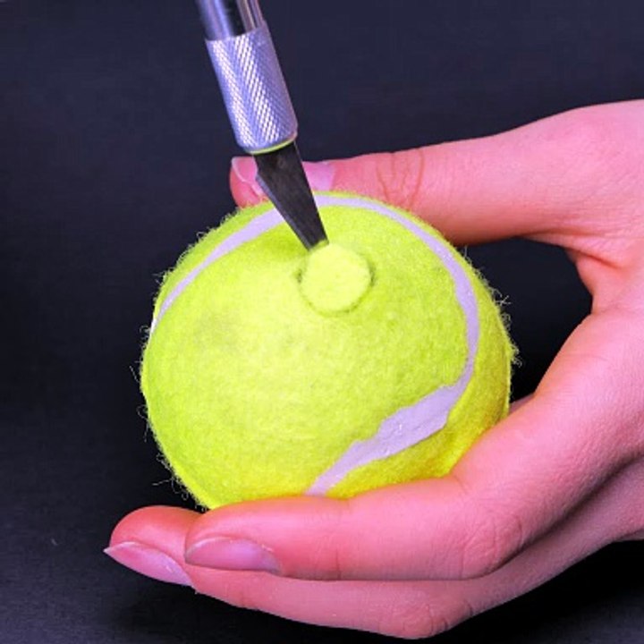 Tennis ball smoke bombs! 🎾✨