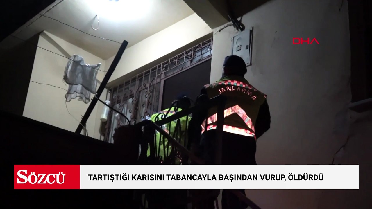 Tartıştığı karısını tabancayla başından vurup, öldürdü