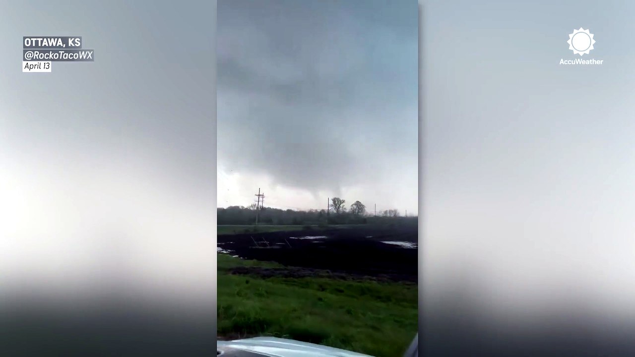Suspected tornado moves through Kansas