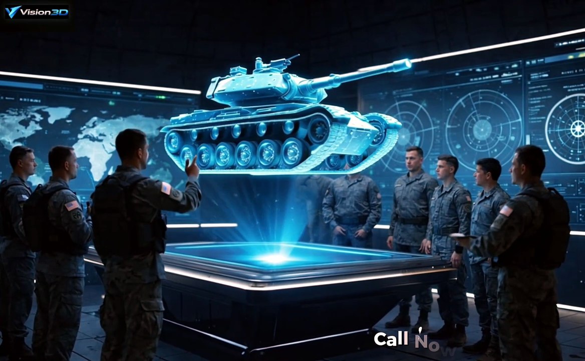 Advanced Hologram Defence Solutions for Simulation & Strategic Planning | Vision 3D.